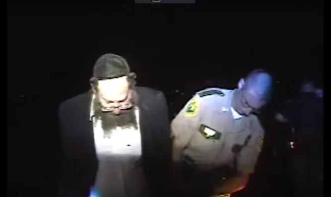 Rabbi Berl Fink at his arrest